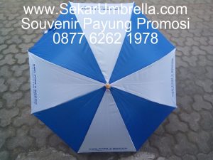 Payung standar biru putih