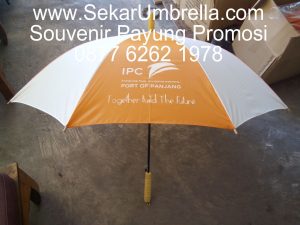 Payung standar putih orange
