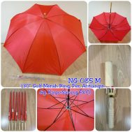 Payung Golf Merah  NG-085M gagang kayu