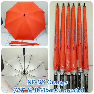 Payung Golf Fiber Otomtis NF-58 Orange