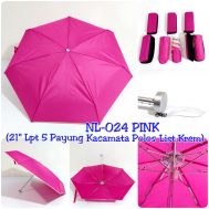 Payung Dompet Kacamata Pink