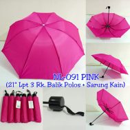 Payung Lipat 3 Pink