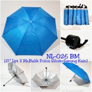 Payung Lipat 3 Biru Muda NL-026 BM